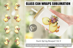 Glass Can Duck Spring Bouquet Product Image 1