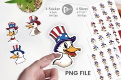Duck Patriotic Sticker Product Image 1