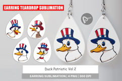 Earring Duck Patriotic Product Image 1