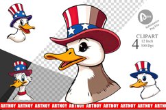 Duck Patriotic Clipart Product Image 1