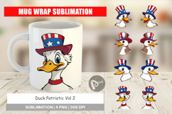Mug Wrap Duck Patriotic Product Image 1