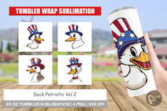 Tumbler Duck Patriotic Product Image 1