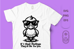 Duck with Sunglasses | Sarcastic Valentine Day Product Image 1