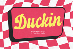 Duckin Funky Retro Script Product Image 1