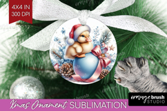 Duckling Pastel Christmas Ornament PNG Coquette Xmas PNG Product Image 1