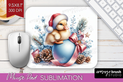 Duckling Pastel Christmas Mouse Pad Sublimation Coquette PNG Product Image 1