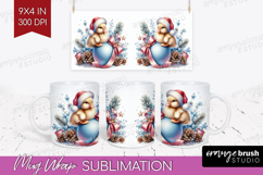 Duckling Pastel Christmas Mug Wrap Coquette Xmas Mug PNG Product Image 1