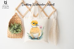 Duckling Watercolor Clipart, Duckling Mug Sublimation Png Product Image 6