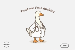 I'm a Ducktor, Funny Medical Png Product Image 1