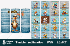 Funny duck tumbler | Sarcastic quotes tumbler | Tumbler wrap Product Image 1