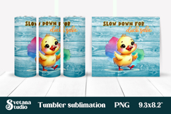 Funny duck tumbler | Sarcastic quotes tumbler | Tumbler wrap Product Image 1