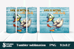 Funny duck tumbler | Sarcastic quotes tumbler | Tumbler wrap Product Image 1