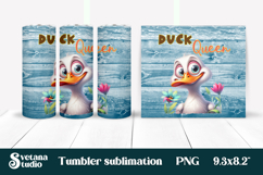 Funny duck tumbler | Sarcastic quotes tumbler | Tumbler wrap Product Image 1