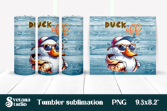 Funny duck tumbler | Sarcastic quotes tumbler | Tumbler wrap Product Image 1