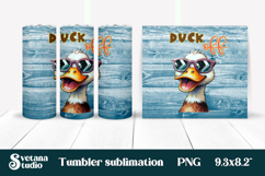 Funny duck tumbler | Sarcastic quotes tumbler | Tumbler wrap Product Image 7