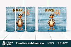 Funny duck tumbler | Sarcastic quotes tumbler | Tumbler wrap Product Image 1