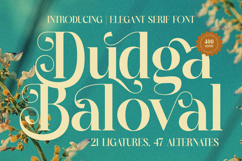 Dudga Baloval - Elegant Serif Font Product Image 1