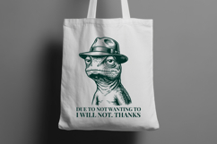 Funny Lizard SVG Sarcastic Introvert Quote Design Product Image 2