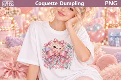 Coquette Dumling Clipart | Cute Dumpling Sublimation Product Image 2