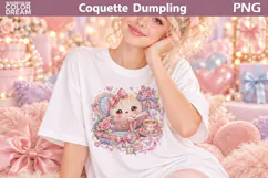 Coquette Dumpling Bow Clipart | Pastel Dumpling Book Sublimat Product Image 2