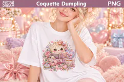 Coquette Dumpling Bow Clipart | Pastel Dumpling Book Sublimat Product Image 3