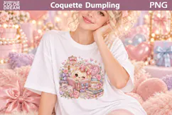 Coquette Dumpling Bow Clipart | Pastel Dumpling Book Sublimat Product Image 2