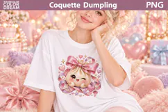 Coquette Dumling Bow Clipart | Pastel Dumpling Sublimation Product Image 2
