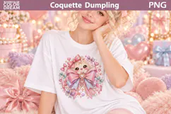 Coquette Dumling Clipart | Cute Dumpling Sublimation Product Image 3