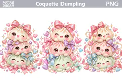 Coquette Dumling Clipart | Cute Sublimation Product Image 1