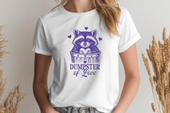 Dumpster of Love SVG | Funny Raccoon PNG Trendy Design Product Image 2