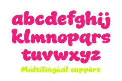 Dunkin Berry | Rounded Chubby Display Webfont Product Image 6