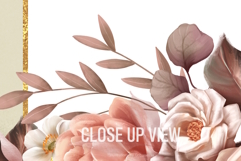 Dusty Rose Botanical Set | 3 Elegant Card Backgrounds Product Image 2