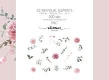 dusty rose sage flowers clipart