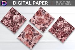 Dusty Rose seamless Digital Paper Product Image 1