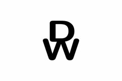 DW WD Logo design vector template Product Image 1