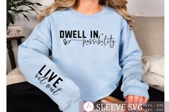 Dwell in Possibility Sleeve SVG Design Product Image 1