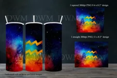 Aquarius - Zodiac Sign 20oz Tumbler Sublimation, design 1 Product Image 2