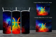 Zodiac Sign Pisces 20oz Tumbler Sublimation Design Product Image 2