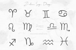 Zodiac Svg, simple Zodiac Signs Cut File, Horoscope DX Product Image 1
