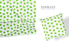 4-leaf clovers Seamless Pattern, St patrick pattern DXs Product Image 3