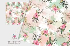 Floral Seamless Pattern, camellia seamless file DXs Product Image 1