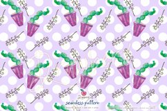 Cactus Seamless Pattern, succuleny, cacti seamless file DXs Product Image 3