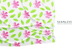 Spring Flowers Pattern, watercolor floral seamless file DXs Product Image 4