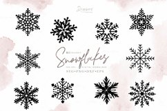 Snowflake Svg Winter Snow Cutfile Christmas 010 DXx Product Image 1