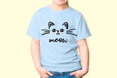 Cat Face SVG Cute Kitty Clipart for Cricut &amp; Crafts SVG, PNG Product Image 2
