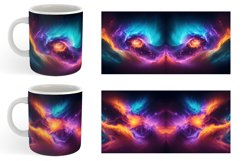 Dynamic colorful galaxy background | Mug sublimation design Product Image 3