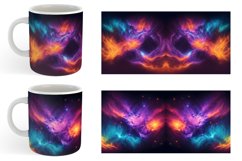Dynamic colorful galaxy background | Mug sublimation design Product Image 4