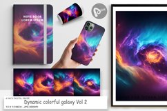 Digital Paper Dynamic colorful galaxy Product Image 1