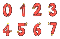Dynamite Explosion Lettering ABC Text Font Alphabet SVG PNG Product Image 2