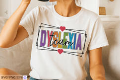 Dyslexia Team SVG Special Education Support Shirt Design Product Image 2